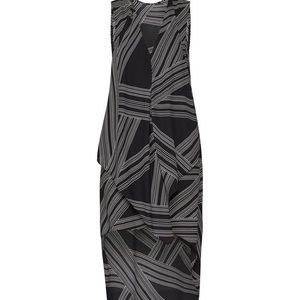BCBGMAXAZRIA High Low Abstract Print Dress